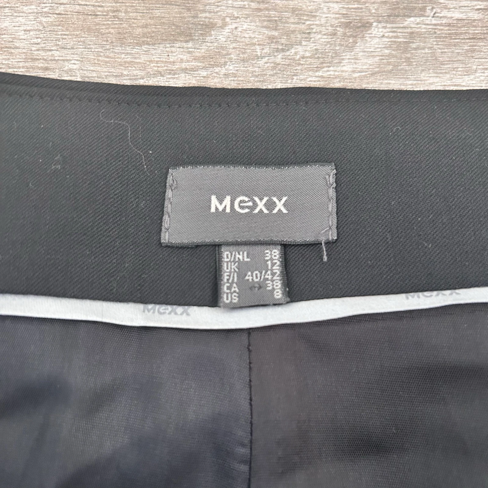 Mexx Faldones Negro de Tubo Línea A Mezcla de Lana Formal – Talla 38 – photo 5